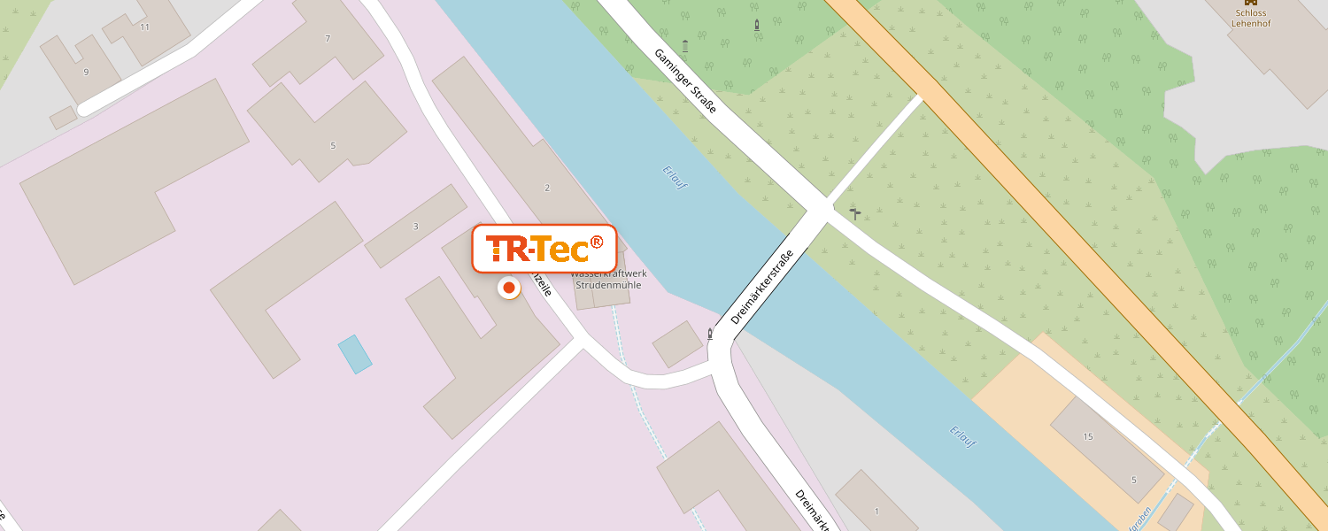 Lageplan TR-Tec GmbH, Strudenzeile 3, 3270 Scheibbs